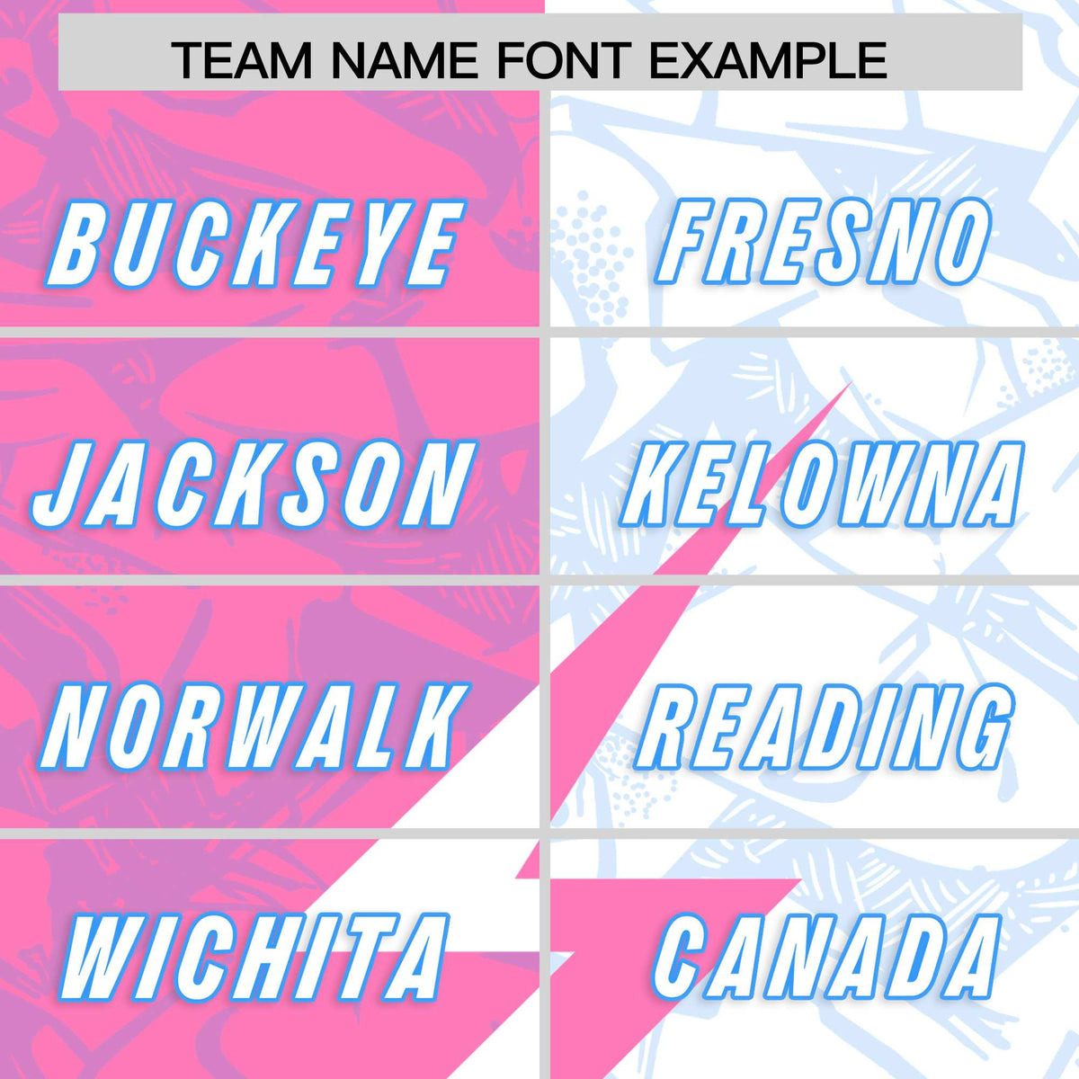 Custom White Pink Split Personalized Lightning Pattern Football Jersey