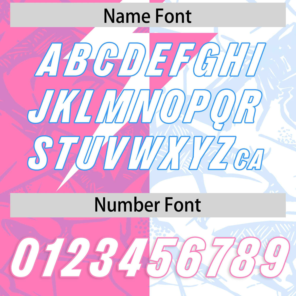 Custom White Pink Split Personalized Lightning Pattern Football Jersey