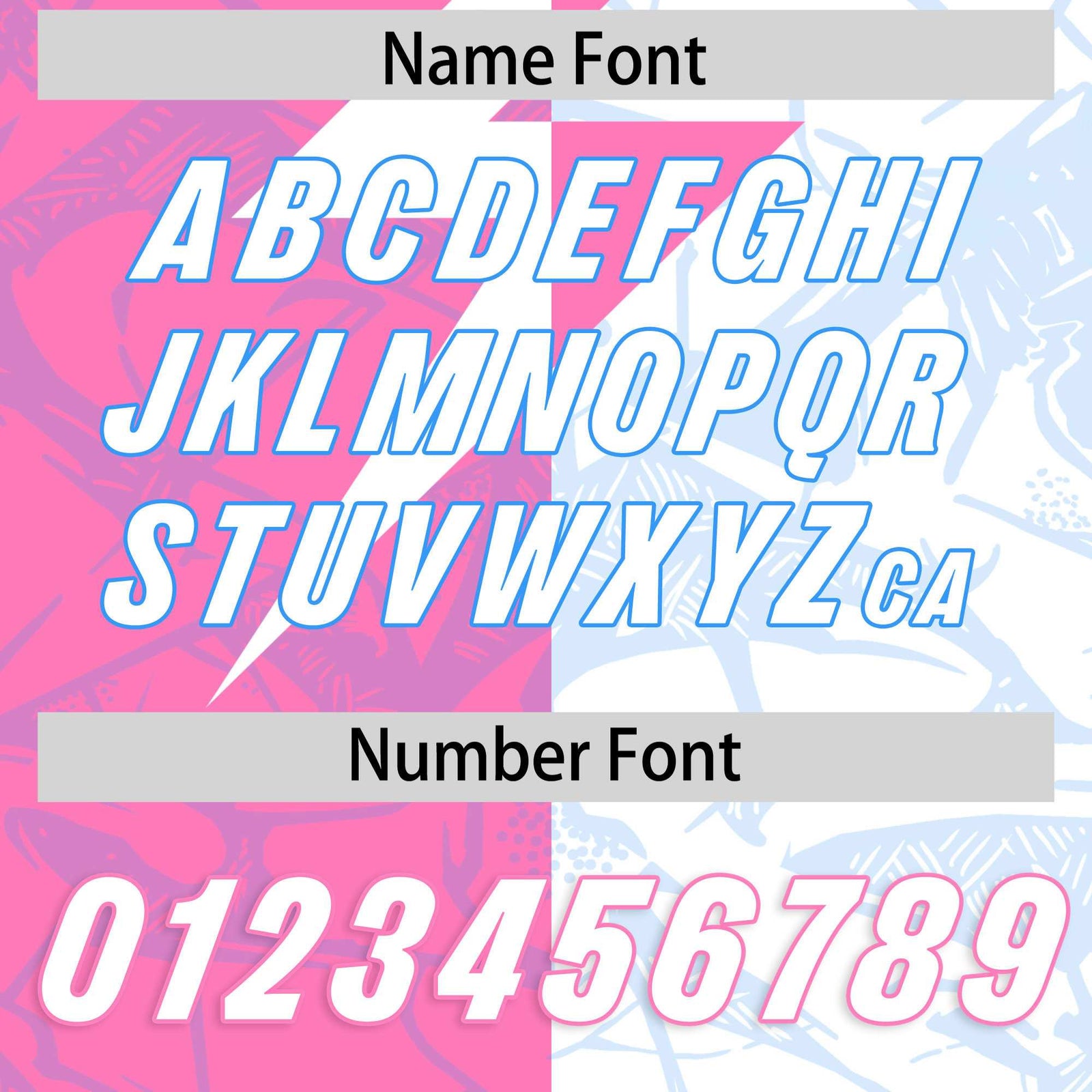 Custom White Pink Split Personalized Lightning Pattern Football Jersey