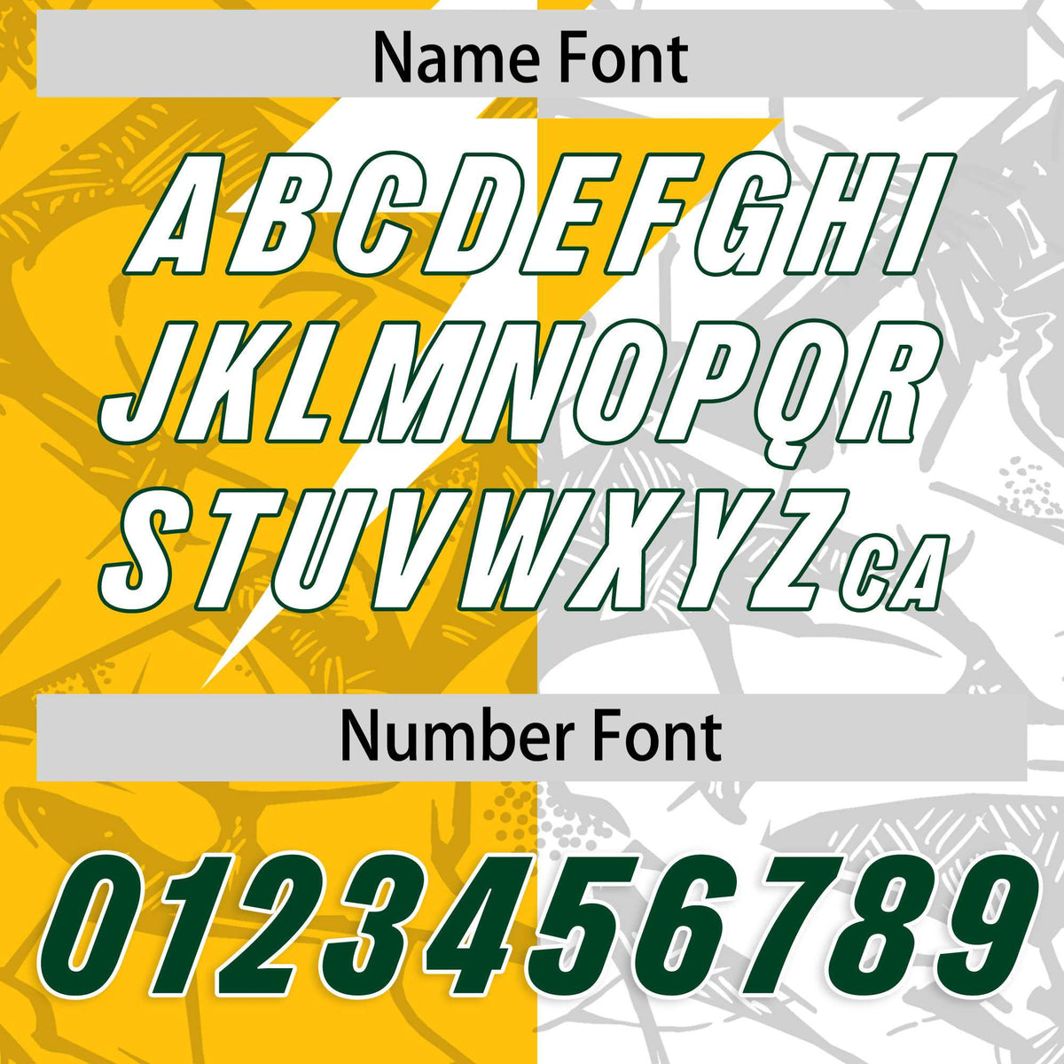 Custom Yellow White Split Personalized Lightning Pattern Football Jersey