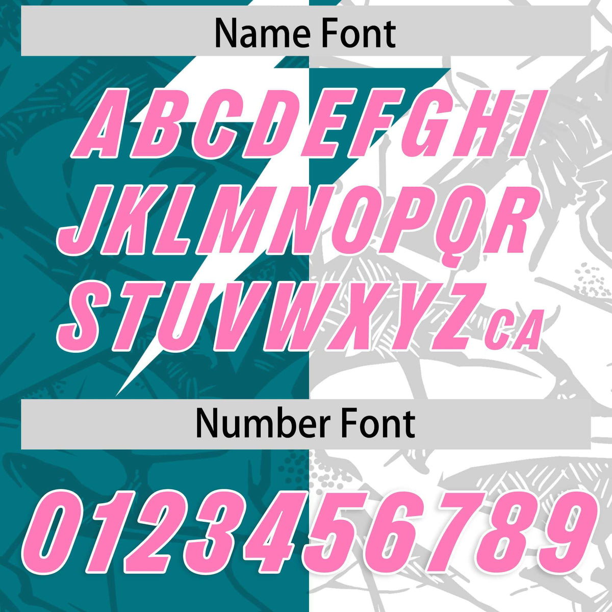 Custom Aqua White Split Personalized Lightning Pattern Football Jersey