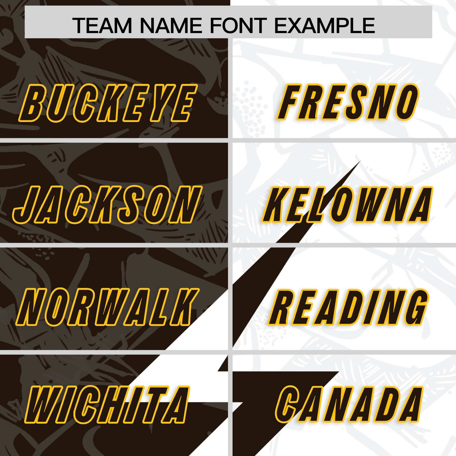 Custom Brown White Split Personalized Lightning Pattern Football Jersey