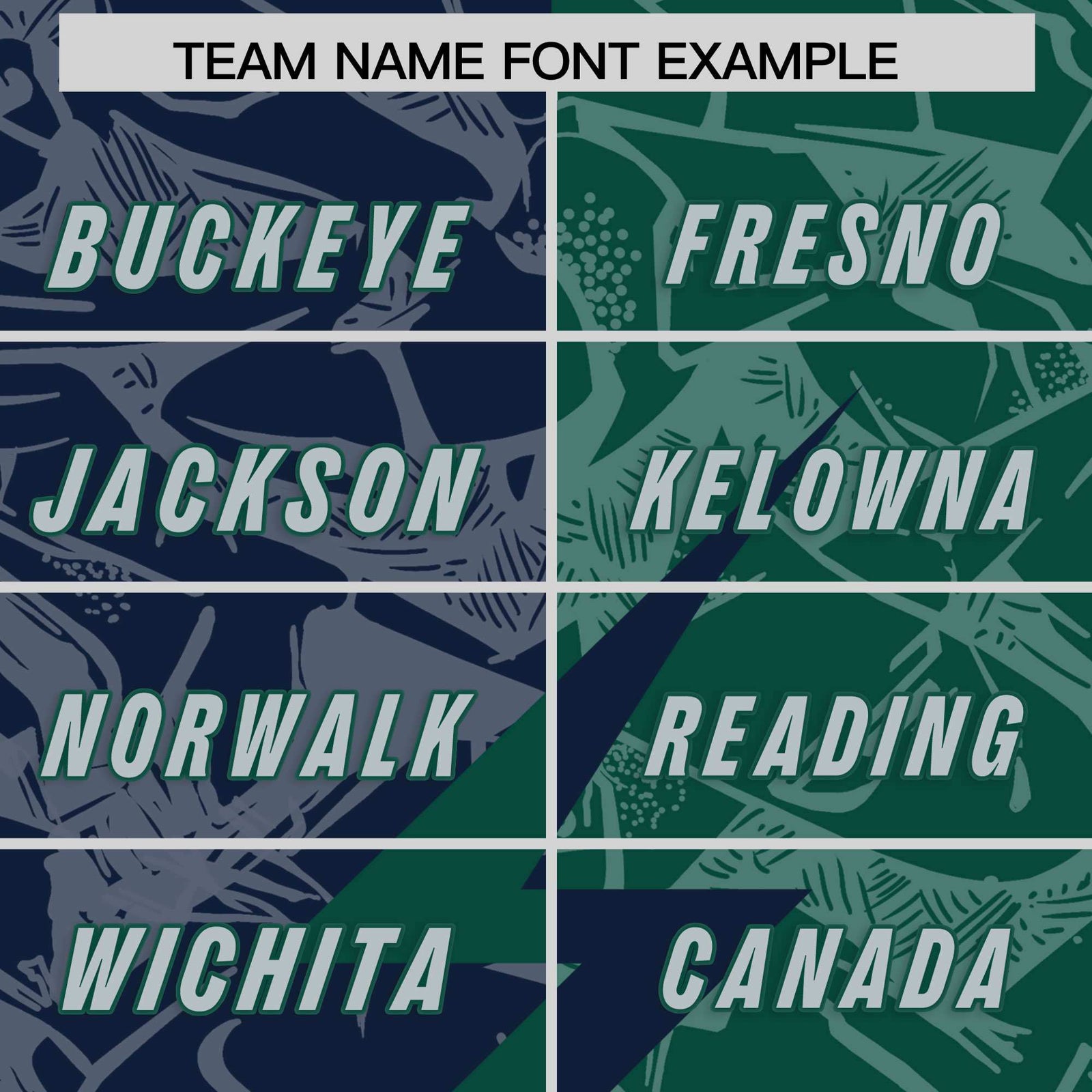 Custom Green Navy Split Personalized Lightning Pattern Football Jersey