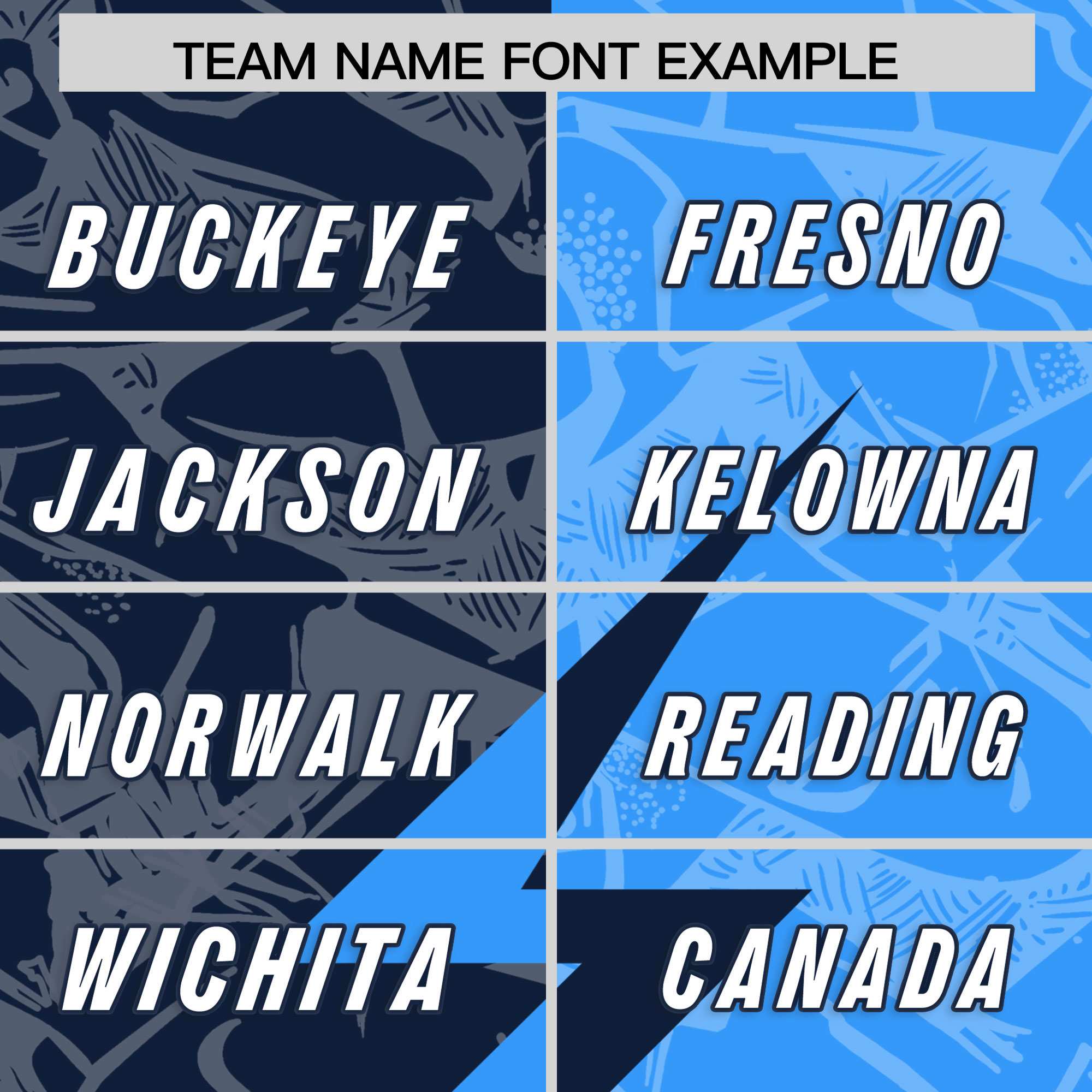 Custom Light Blue Navy Split Personalized Lightning Pattern Football Jersey