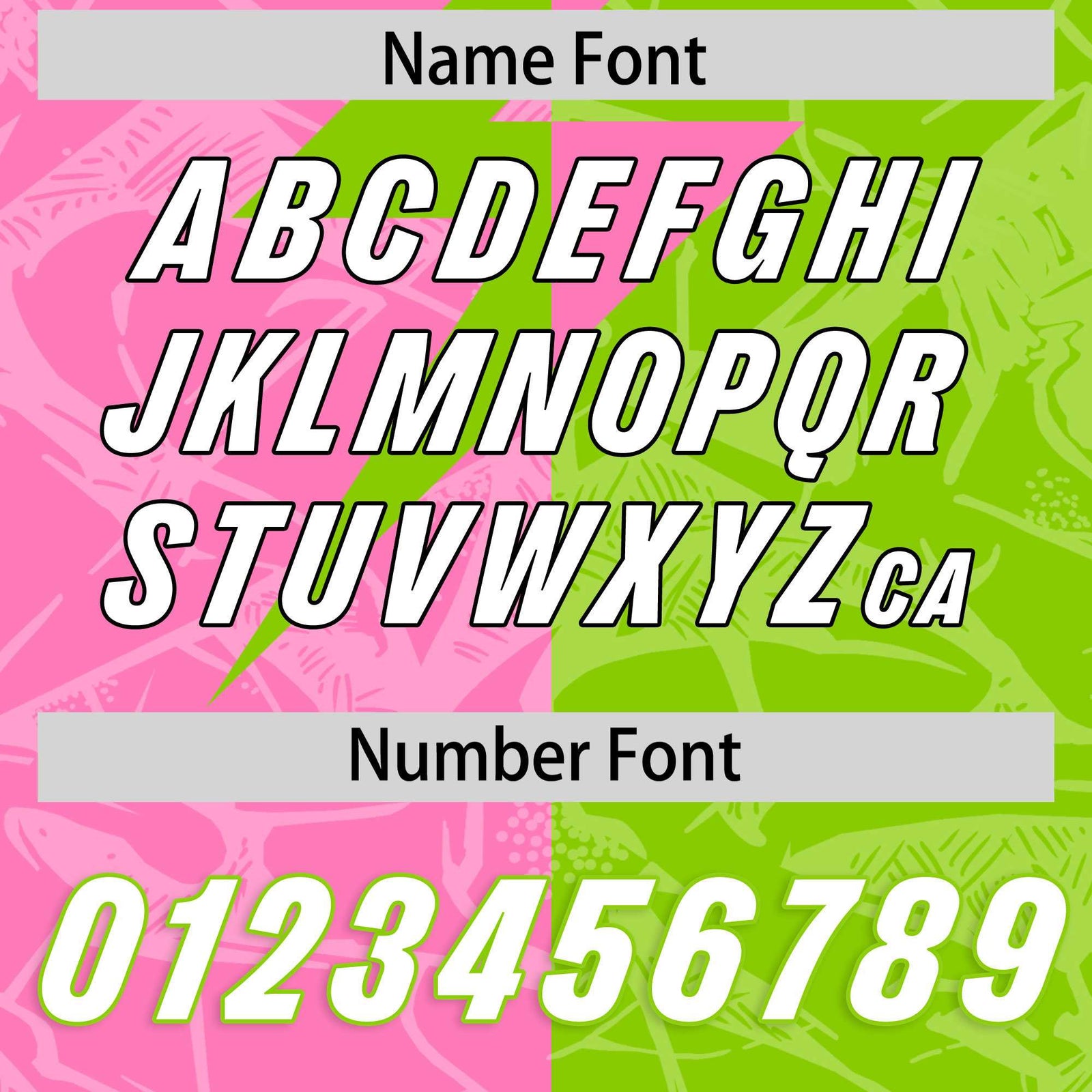 Custom Neon Green Pink Split Personalized Lightning Pattern Football Jersey