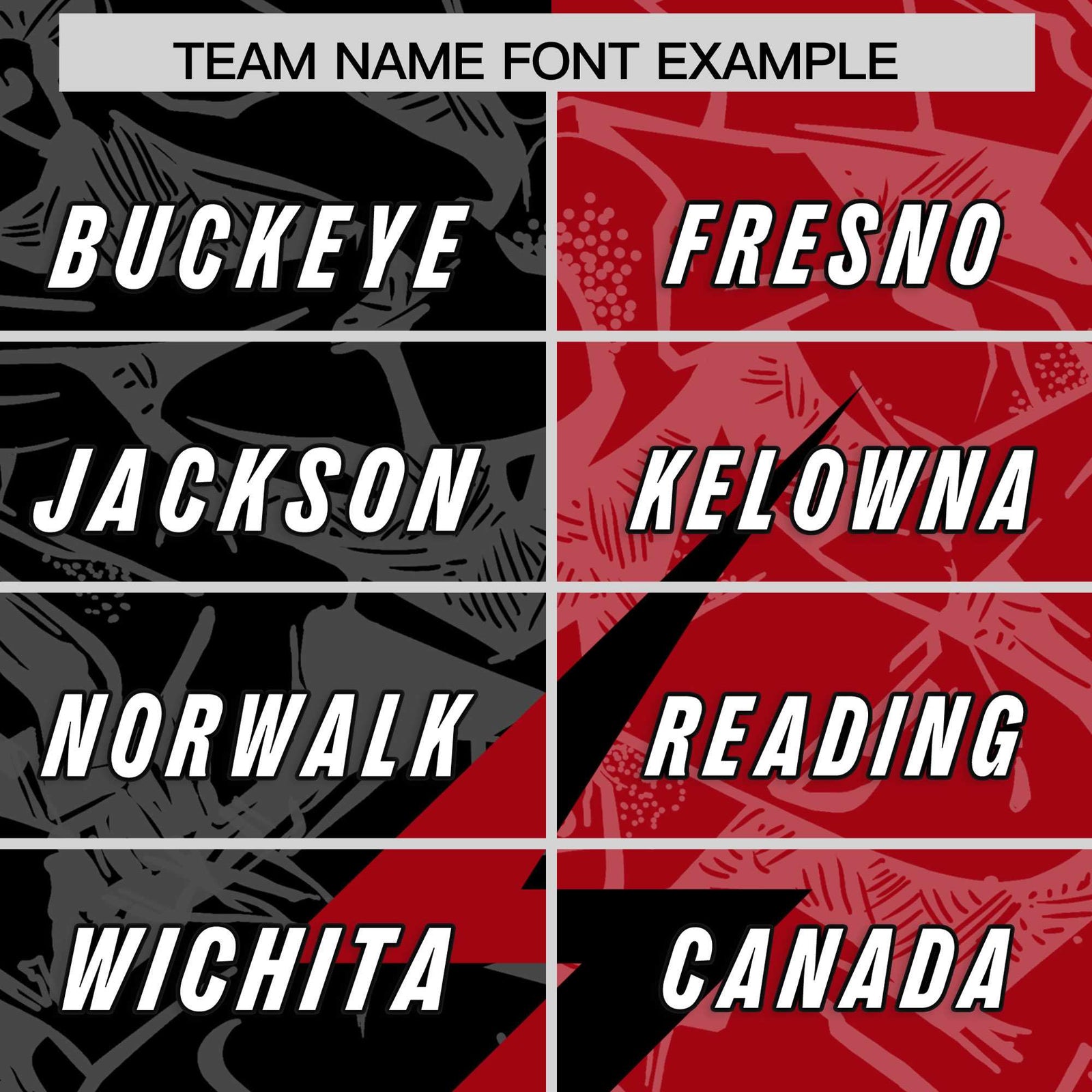 Custom Black Red Split Personalized Lightning Pattern Football Jersey