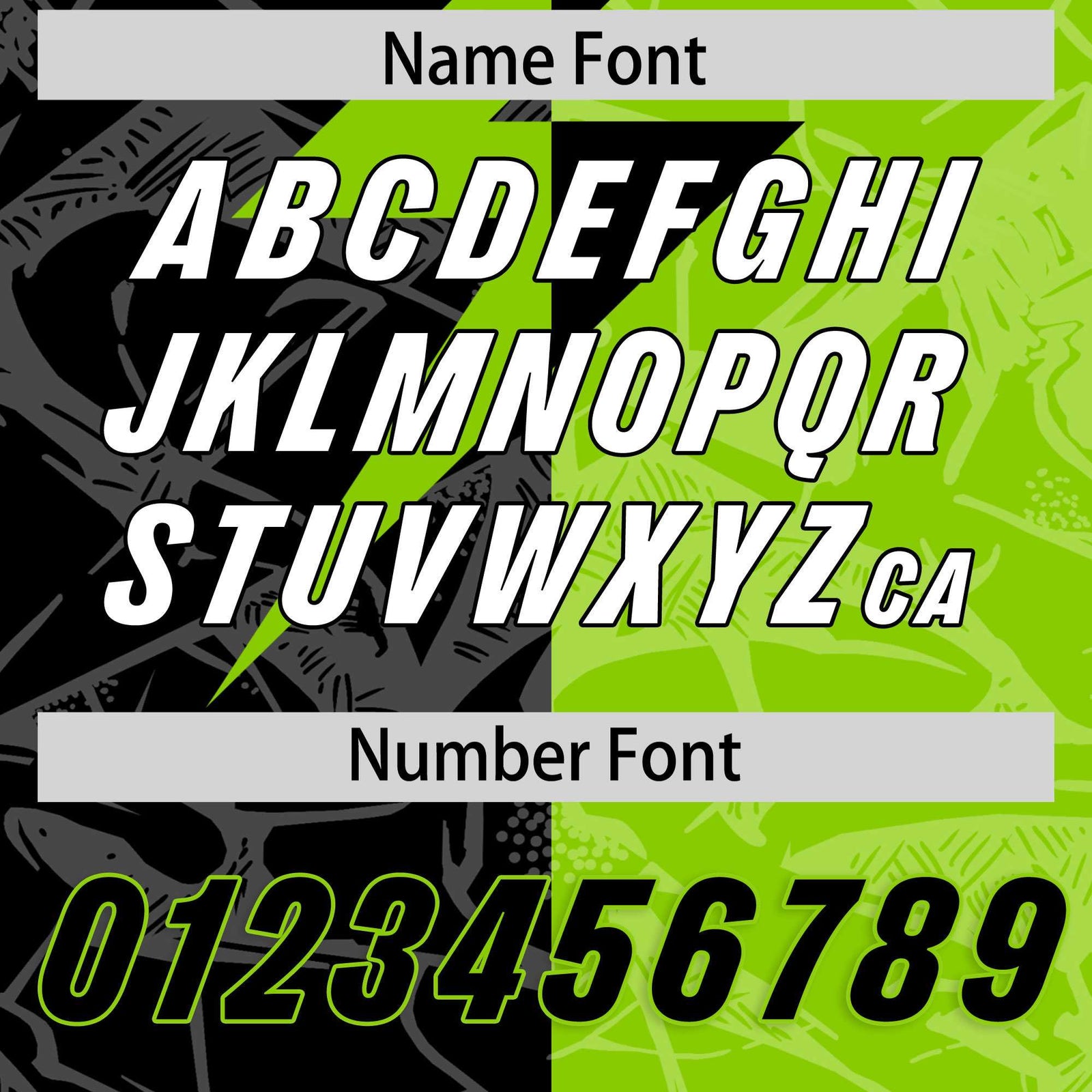 Custom Neon Green Black Split Personalized Lightning Pattern Football Jersey