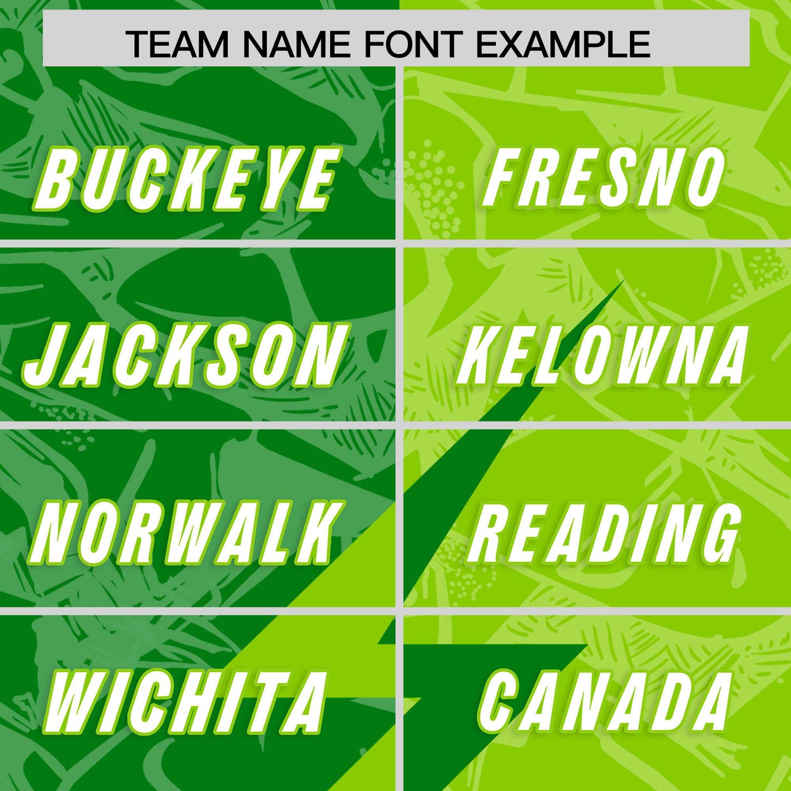 Custom Neon Green Kelly Green Split Personalized Lightning Pattern Football Jersey