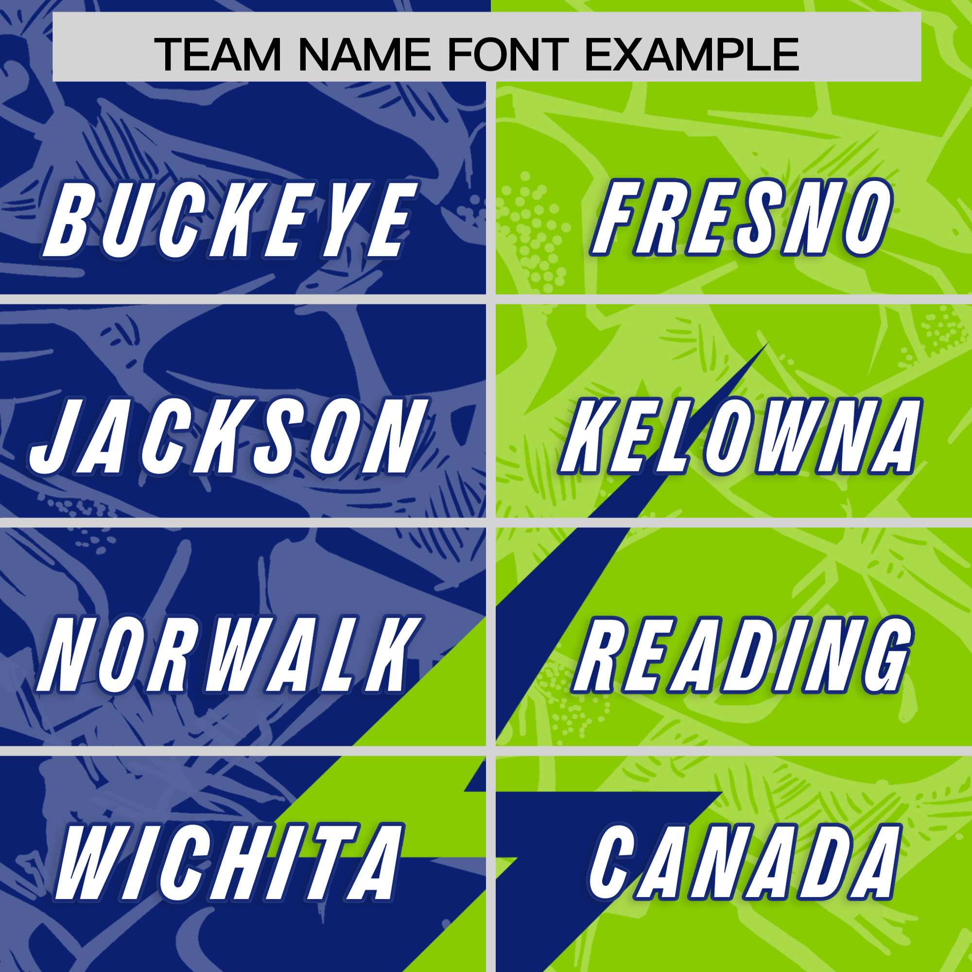 Custom Royal Neon Green Split Personalized Lightning Pattern Football Jersey