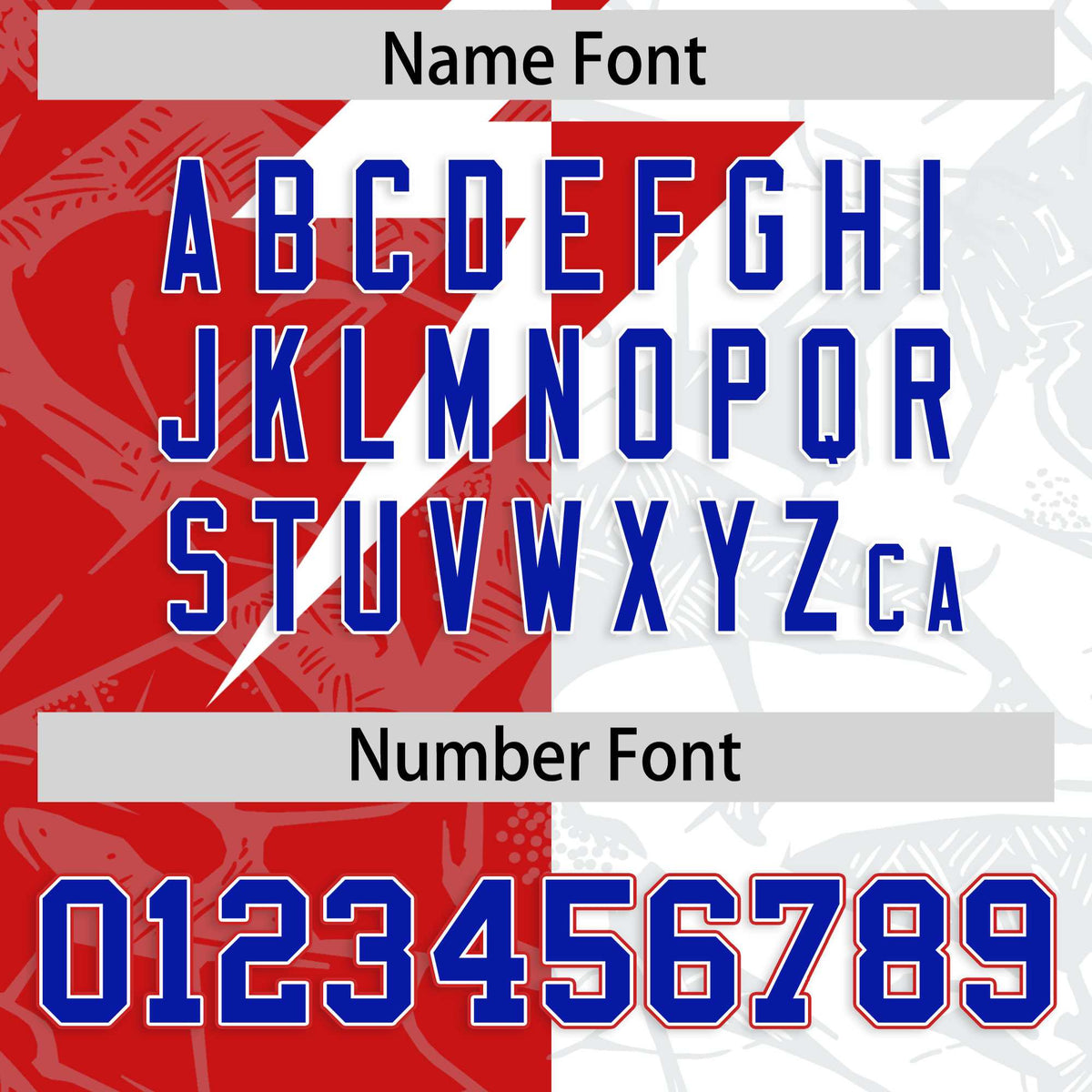 Custom White Red Split Personalized Lightning Pattern Football Jersey