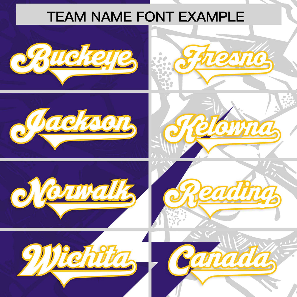 Custom Purple White Split Personalized Lightning Pattern Football Jersey