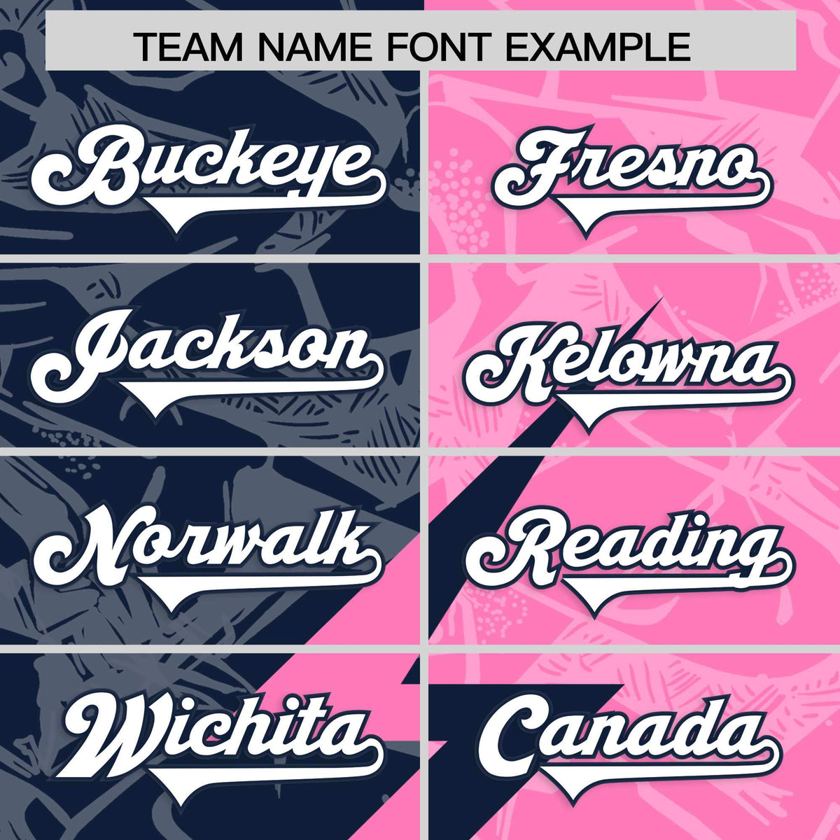 Custom Pink Navy Split Personalized Lightning Pattern Football Jersey