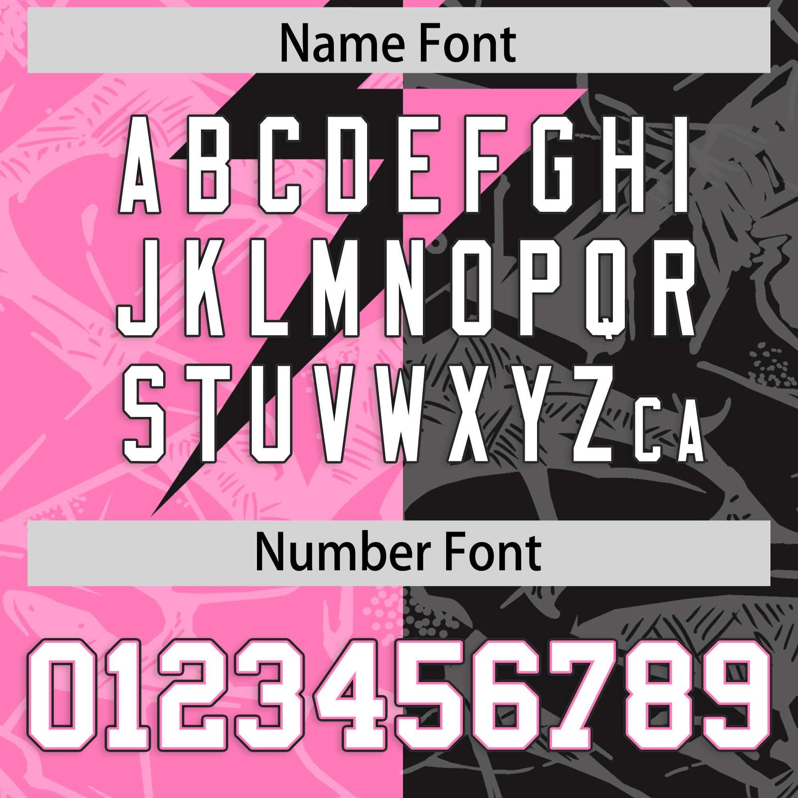 Custom Black Pink Split Personalized Lightning Pattern Football Jersey