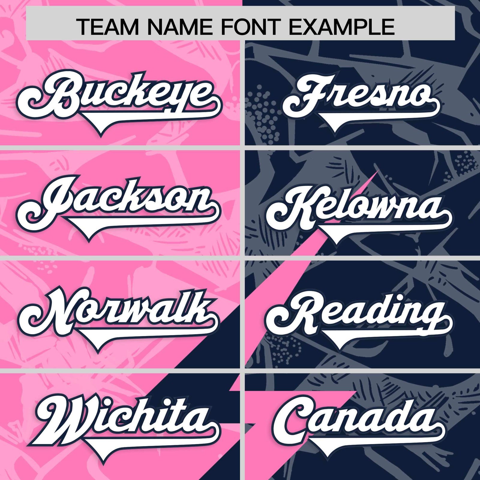 Custom Navy Pink Split Personalized Lightning Pattern Football Jersey