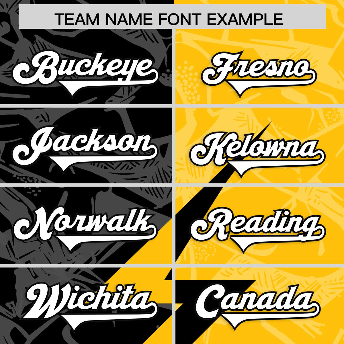 Custom Yellow Black Split Personalized Lightning Pattern Football Jersey