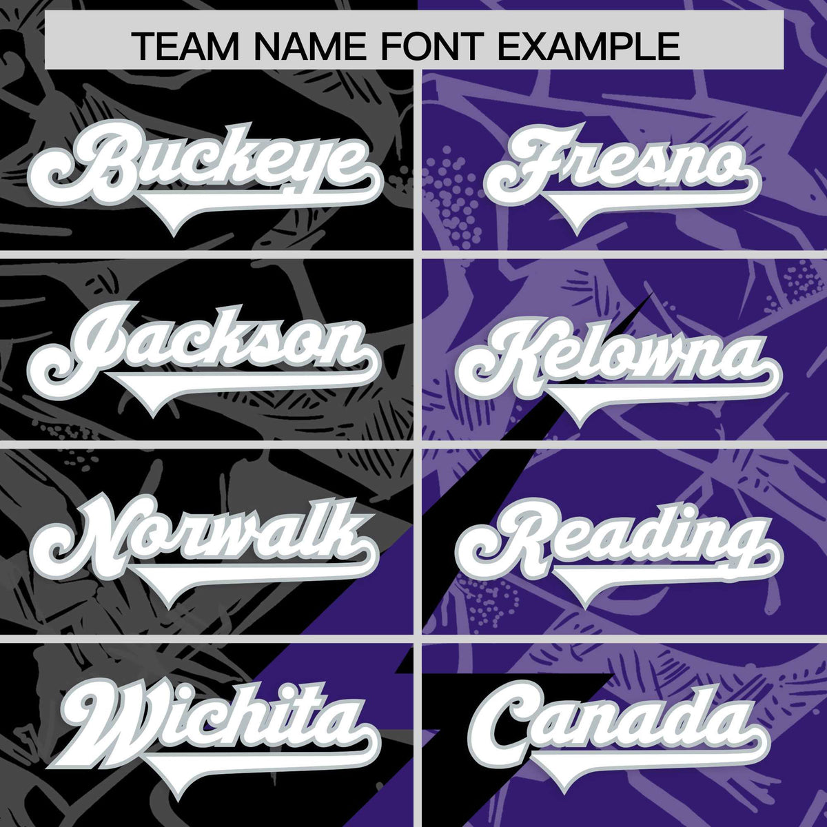 Custom Purple Black Split Personalized Lightning Pattern Football Jersey