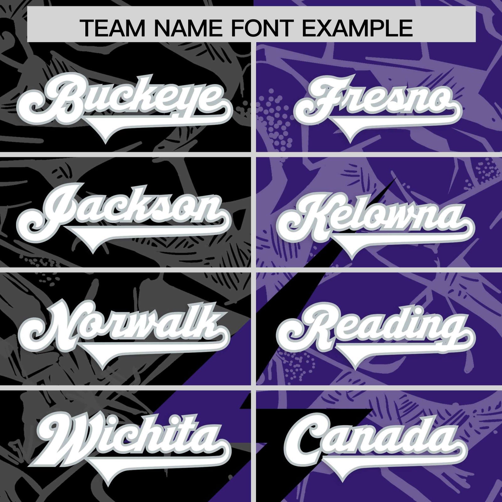 Custom Purple Black Split Personalized Lightning Pattern Football Jersey