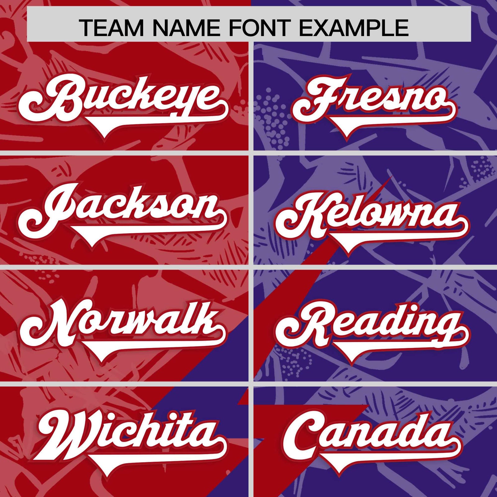 Custom Red Purple Split Personalized Lightning Pattern Football Jersey