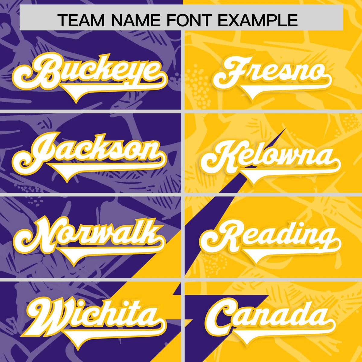 Custom Yellow Purple Split Personalized Lightning Pattern Football Jersey
