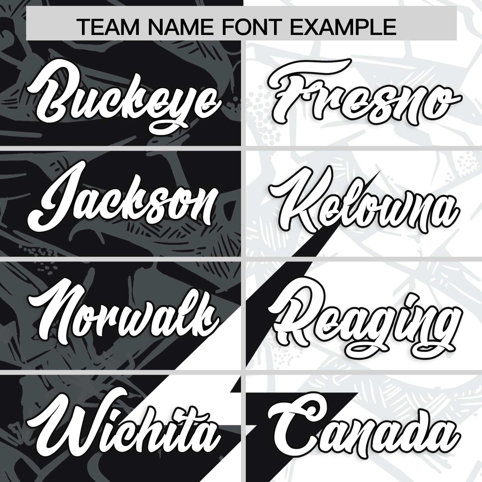 Custom White Black Split Personalized Lightning Pattern Football Jersey