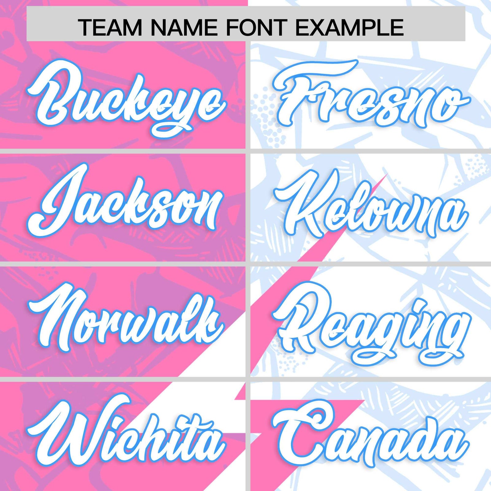 Custom White Pink Split Personalized Lightning Pattern Football Jersey