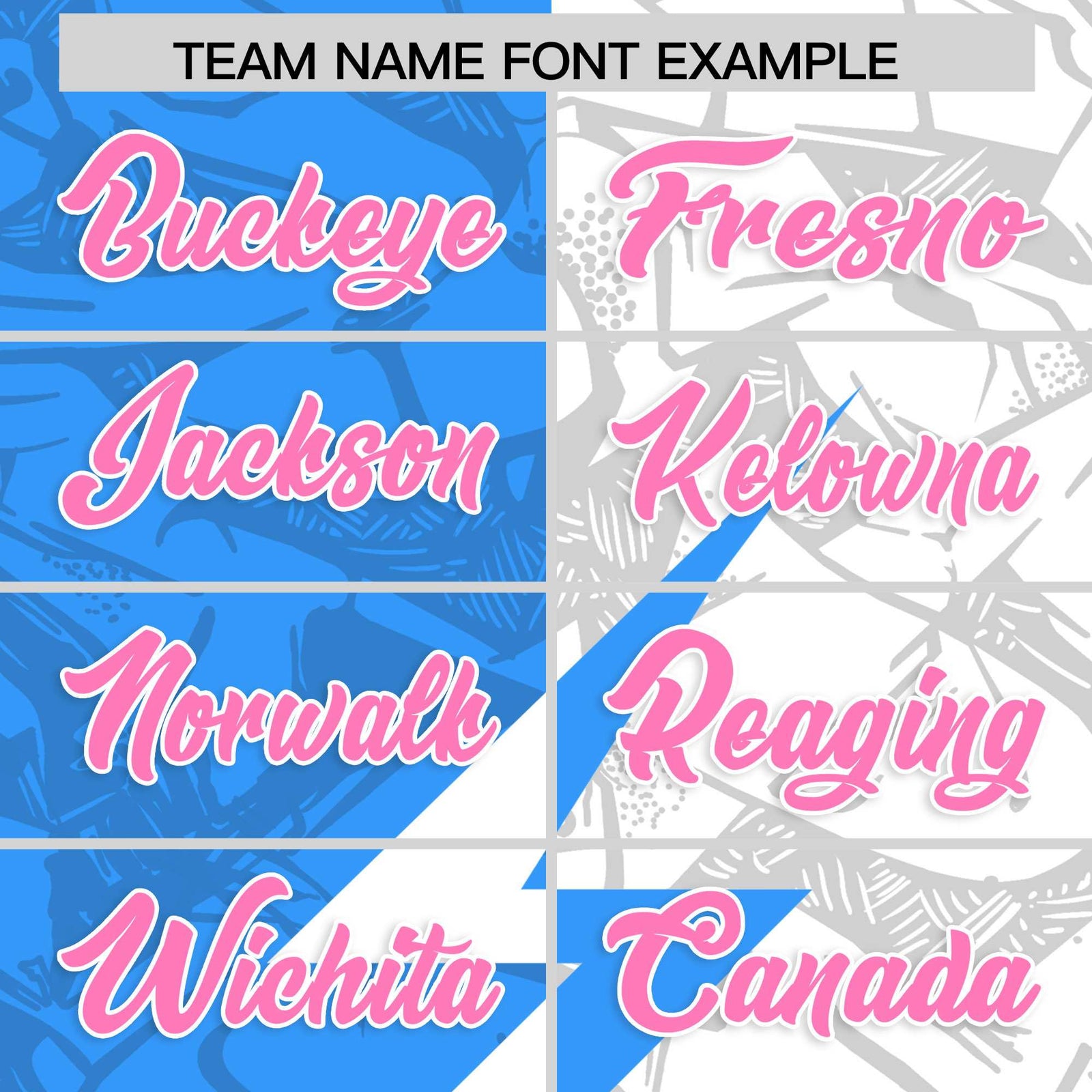 Custom Light Blue White Split Personalized Lightning Pattern Football Jersey