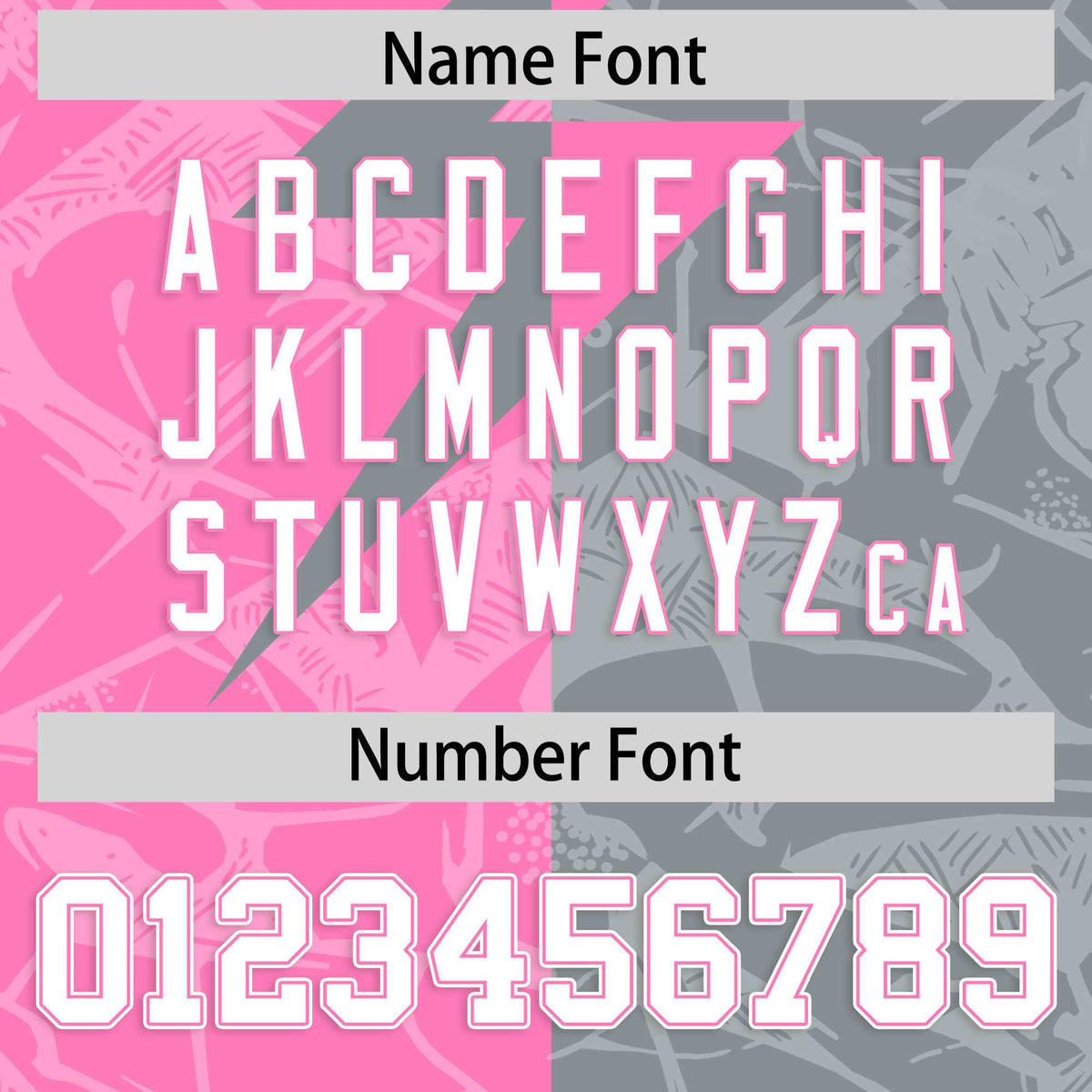 Custom Gray Pink Split Personalized Lightning Pattern Football Jersey