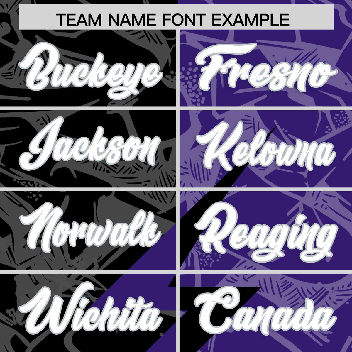 Custom Purple Black Split Personalized Lightning Pattern Football Jersey