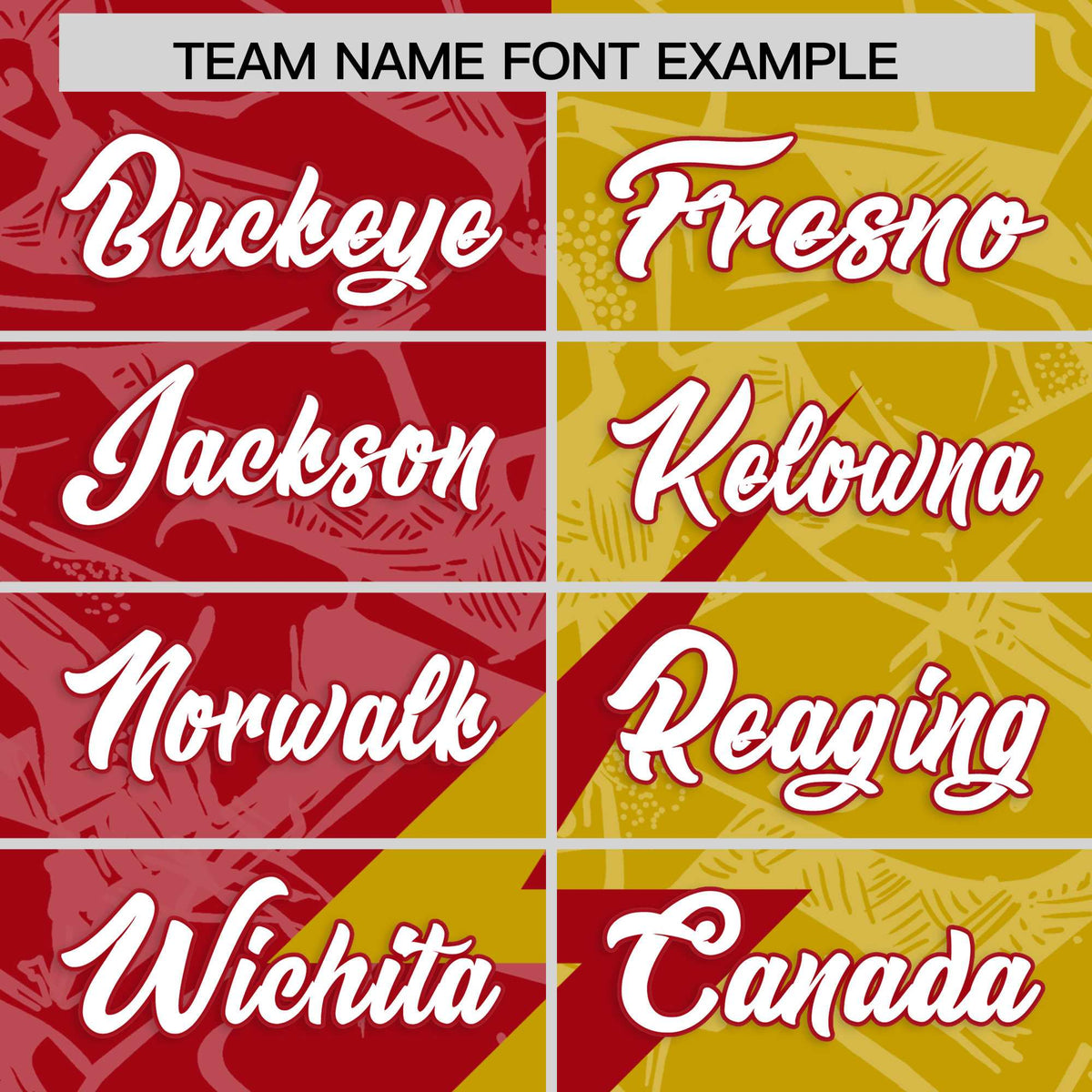 Custom Old Gold Red Split Personalized Lightning Pattern Football Jersey