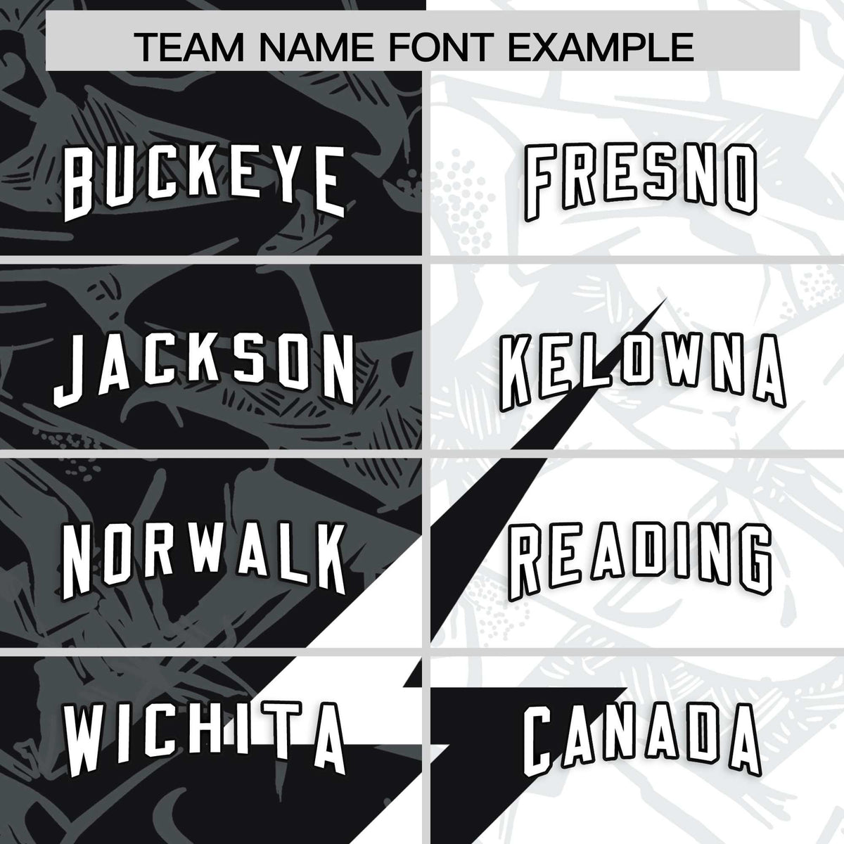 Custom White Black Split Personalized Lightning Pattern Football Jersey