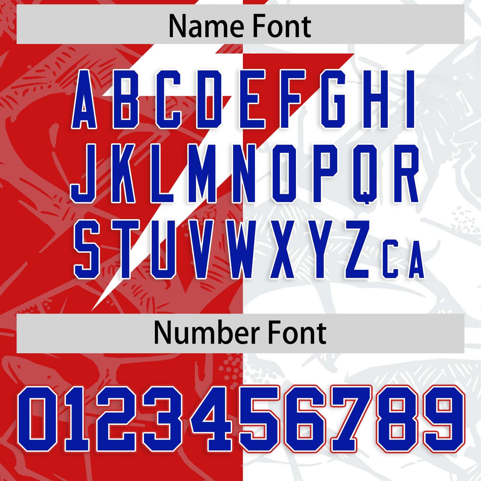 Custom White Red Split Personalized Lightning Pattern Football Jersey