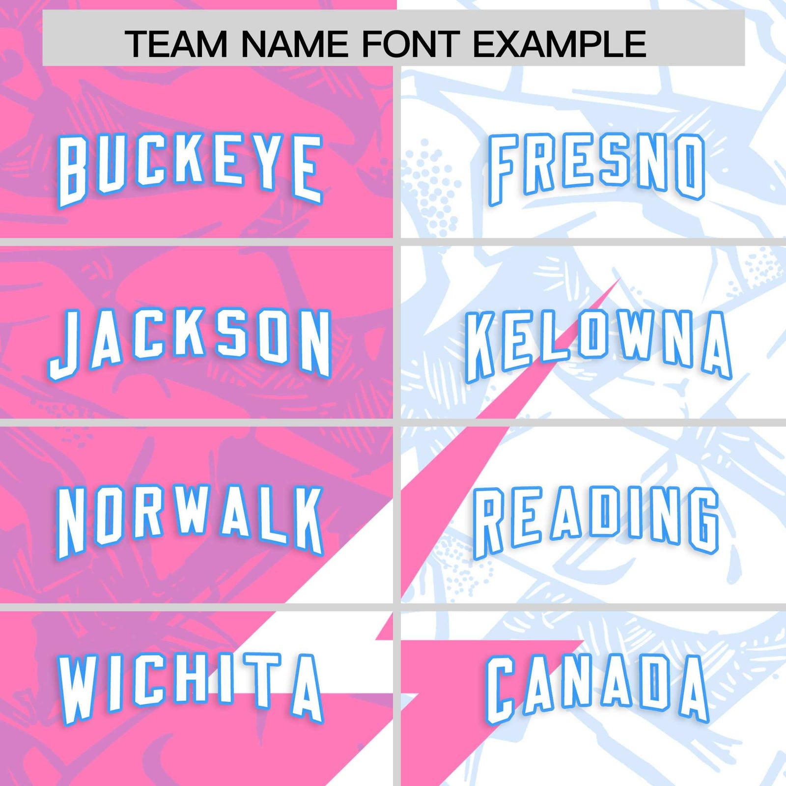 Custom White Pink Split Personalized Lightning Pattern Football Jersey