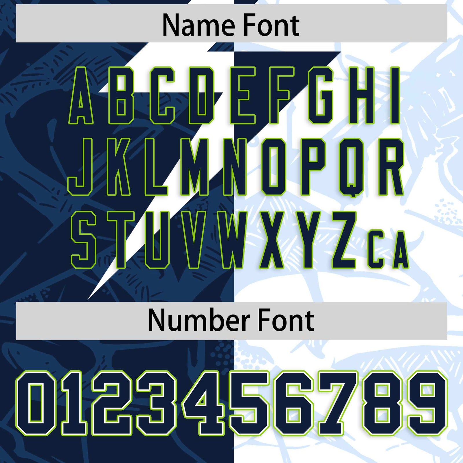 Custom White Navy Split Personalized Lightning Pattern Football Jersey