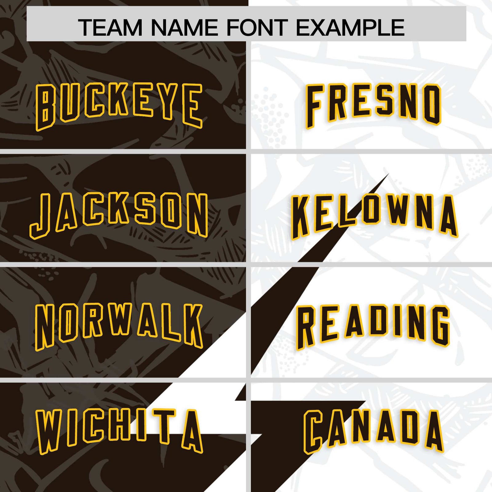 Custom Brown White Split Personalized Lightning Pattern Football Jersey