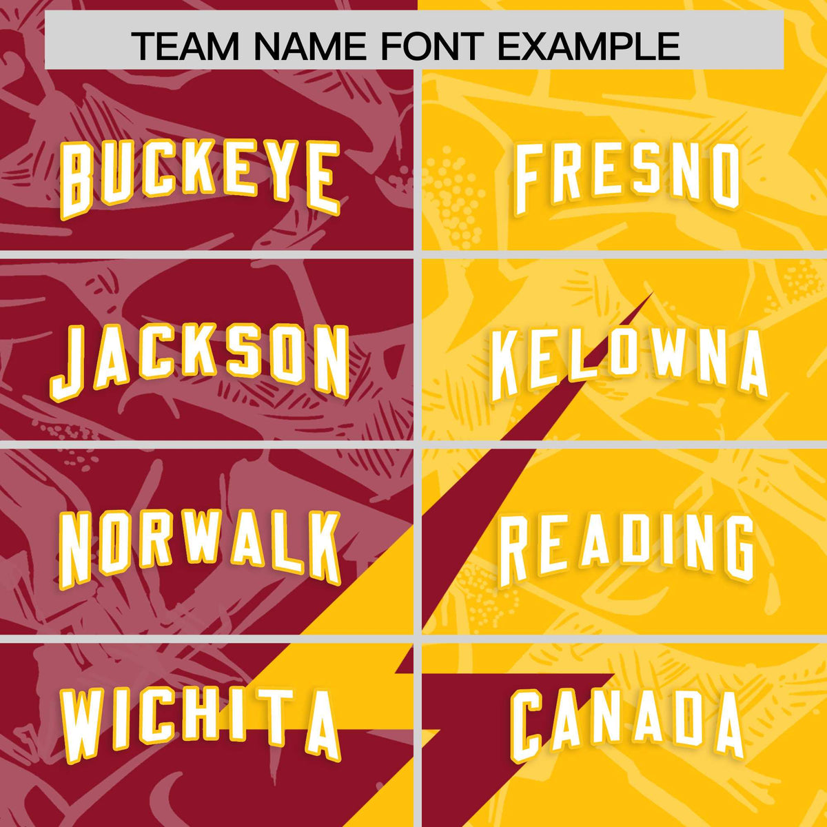 Custom Yellow Cardinal Split Personalized Lightning Pattern Football Jersey