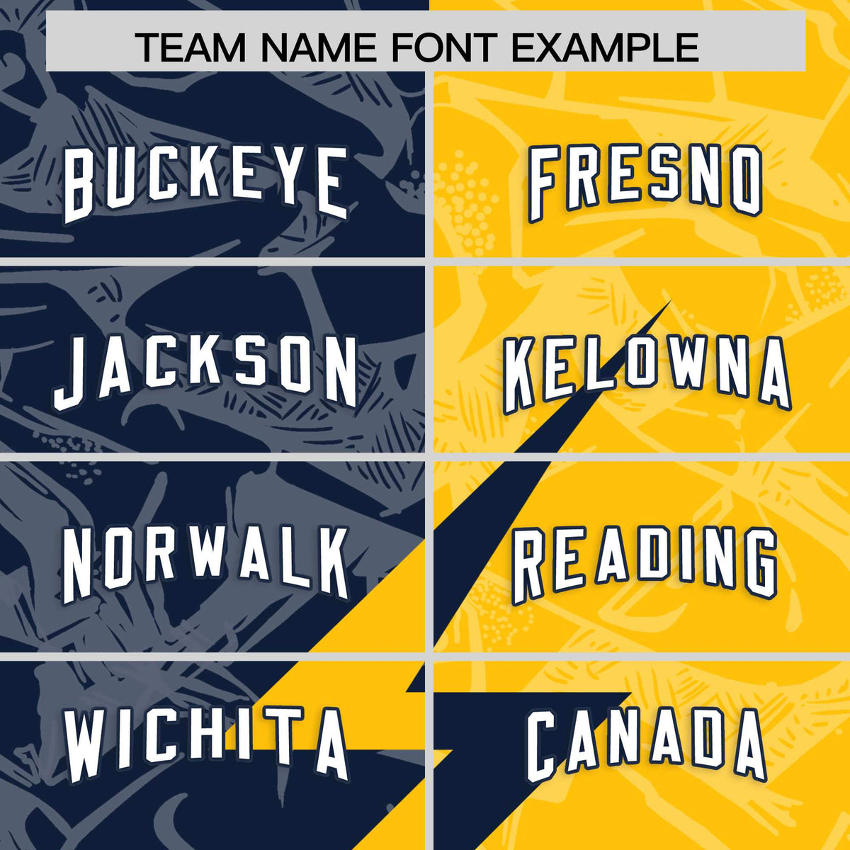 Custom Gold Navy Split Personalized Lightning Pattern Football Jersey