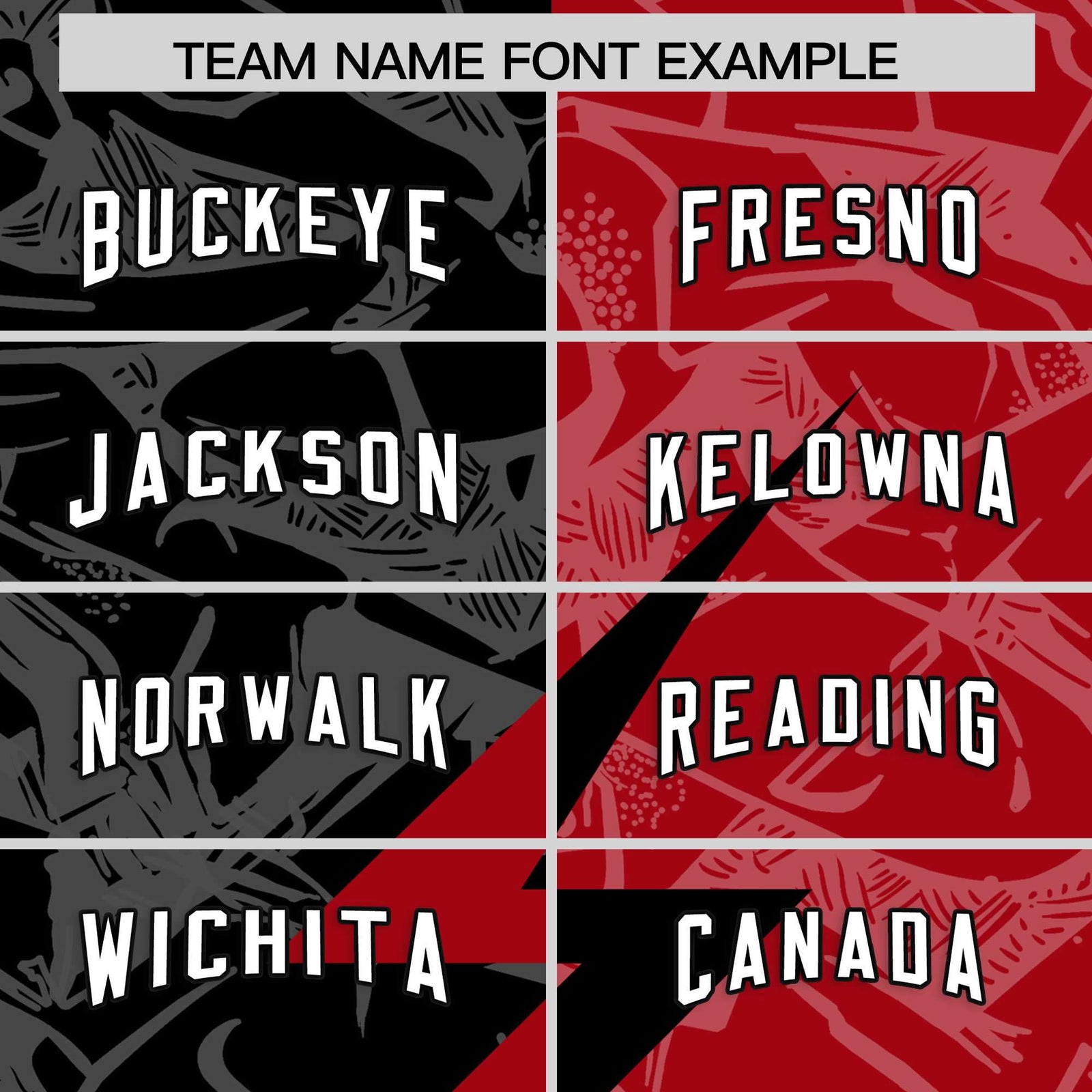 Custom Black Red Split Personalized Lightning Pattern Football Jersey