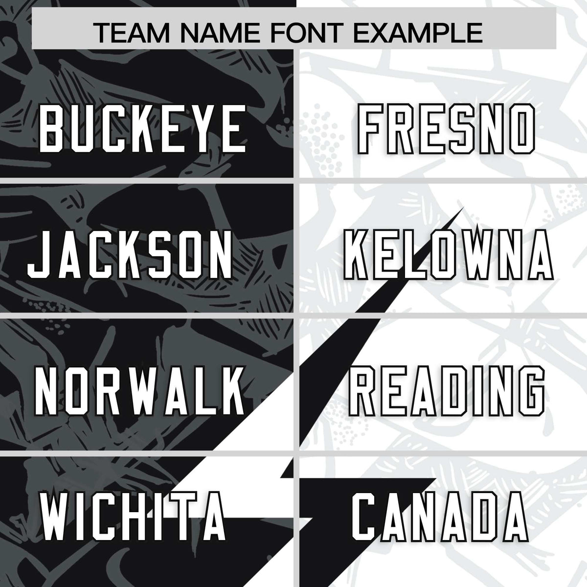 Custom White Black Split Personalized Lightning Pattern Football Jersey