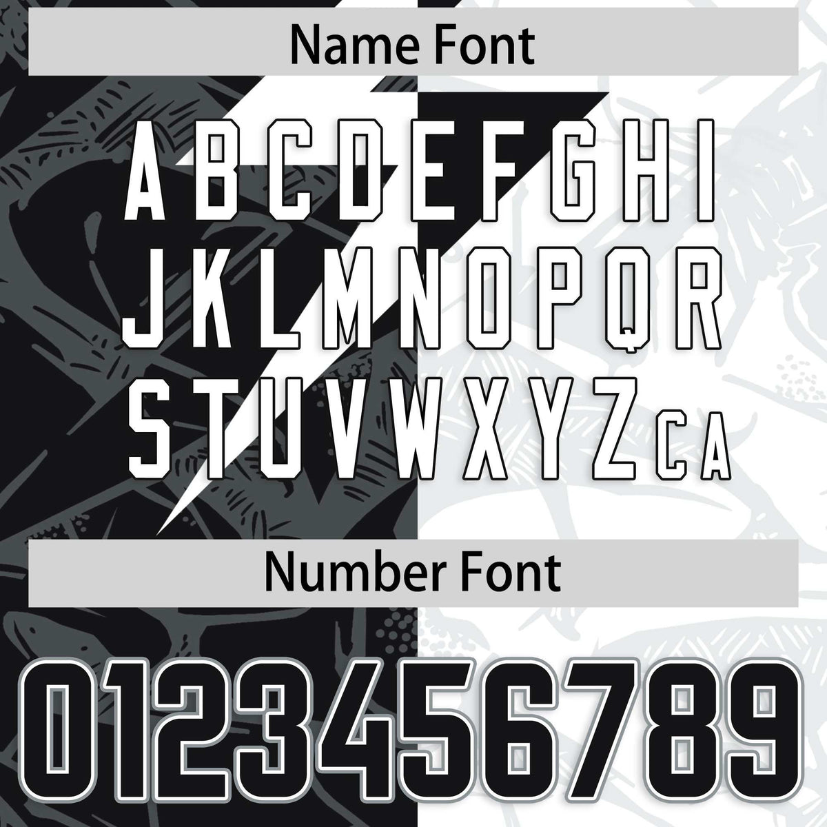 Custom White Black Split Personalized Lightning Pattern Football Jersey