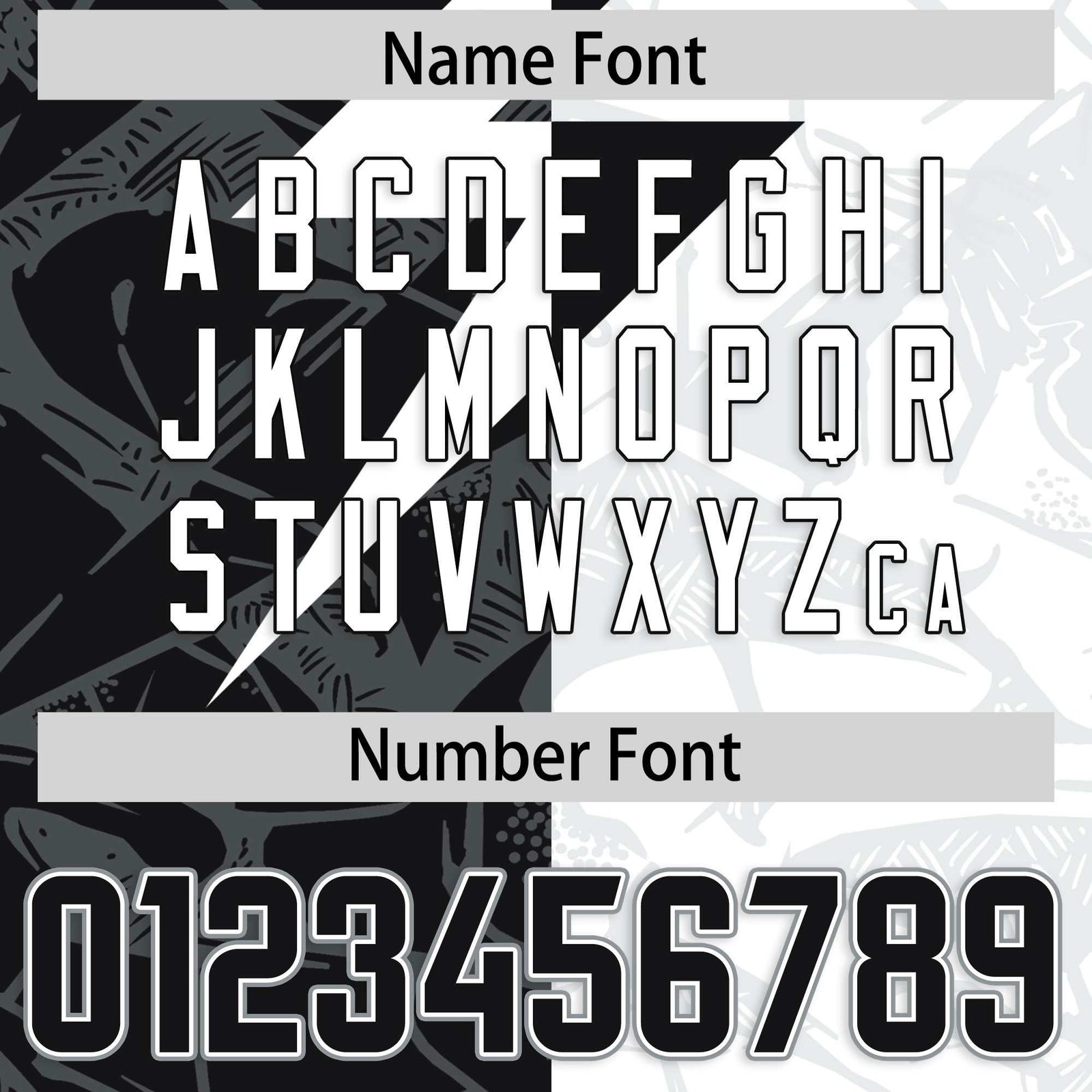 Custom White Black Split Personalized Lightning Pattern Football Jersey