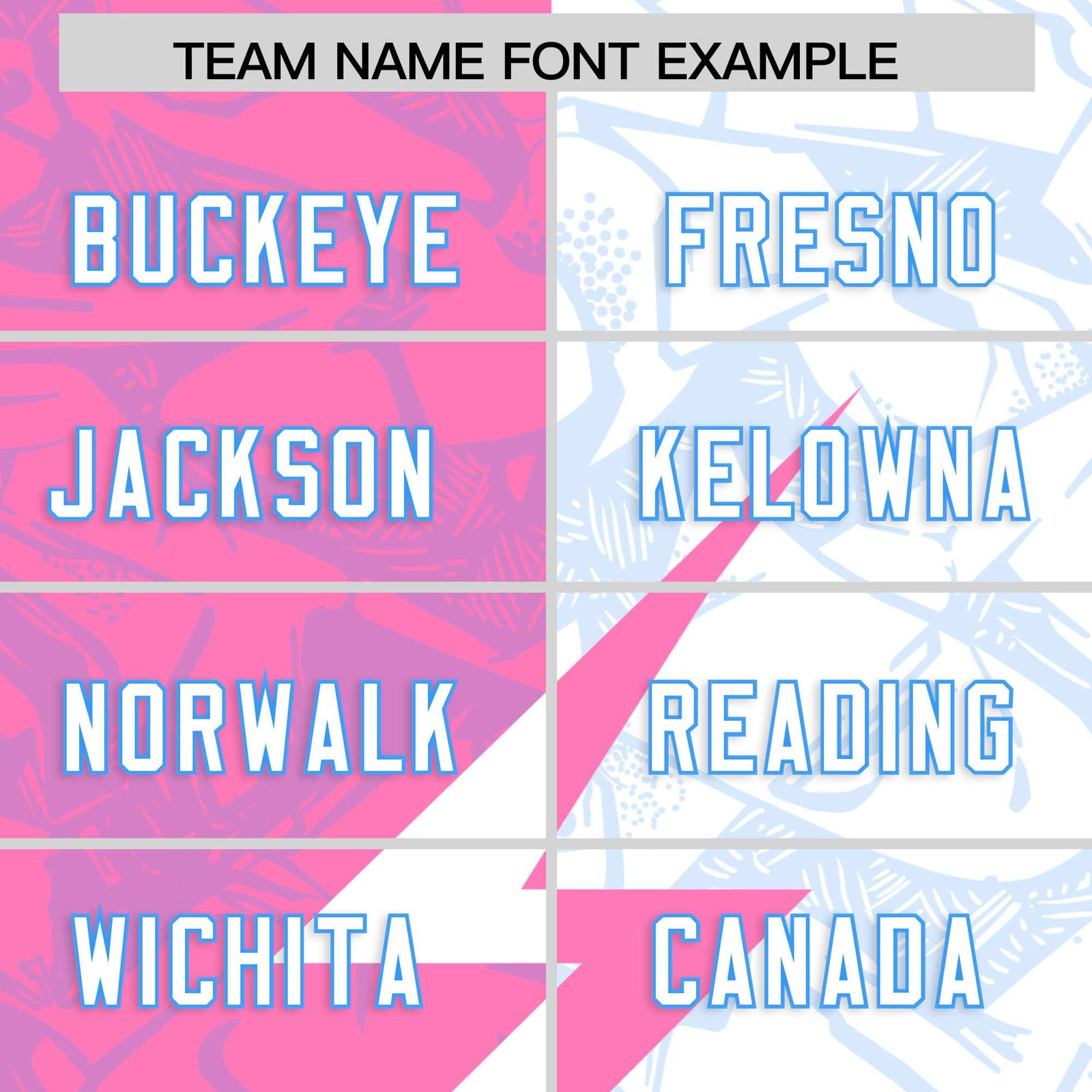 Custom White Pink Split Personalized Lightning Pattern Football Jersey