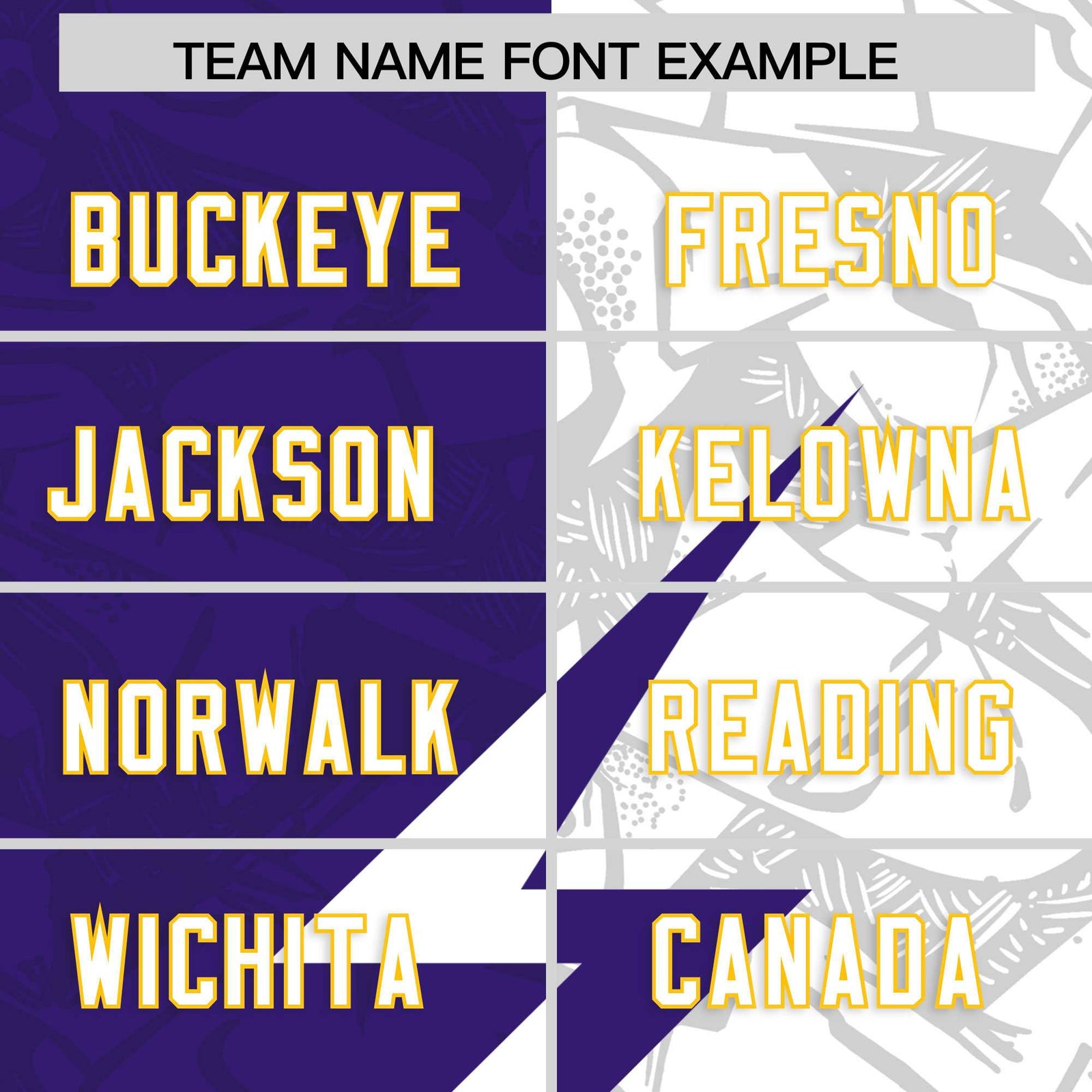 Custom Purple White Split Personalized Lightning Pattern Football Jersey