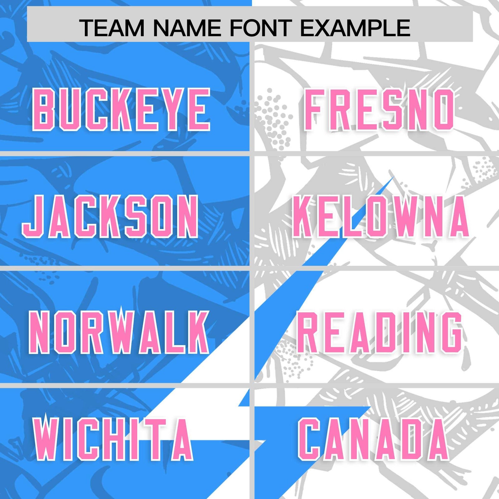 Custom Light Blue White Split Personalized Lightning Pattern Football Jersey