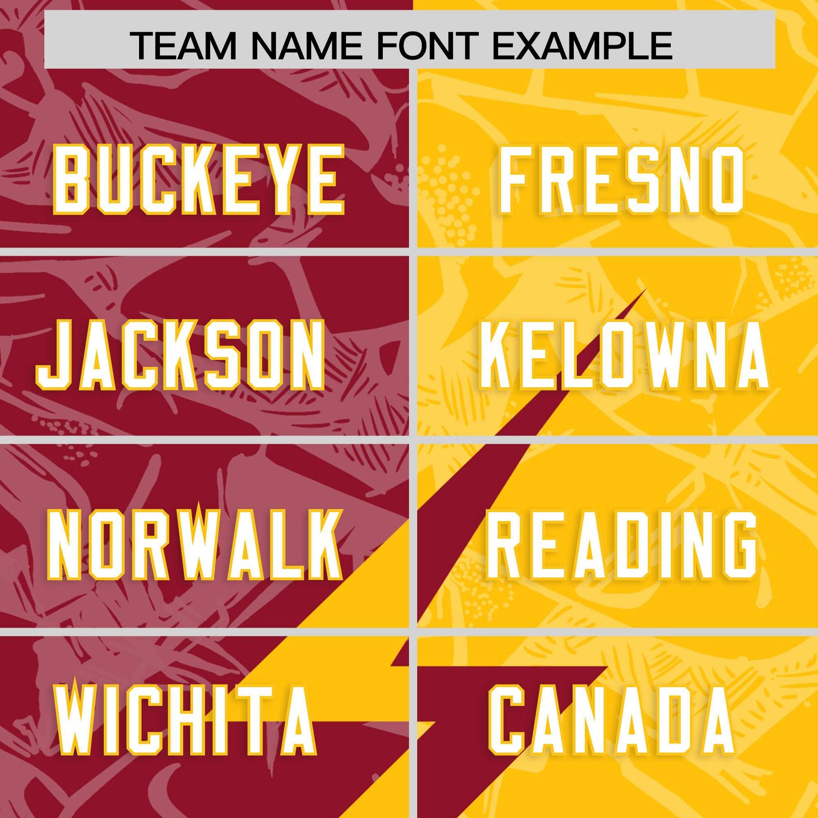 Custom Yellow Cardinal Split Personalized Lightning Pattern Football Jersey