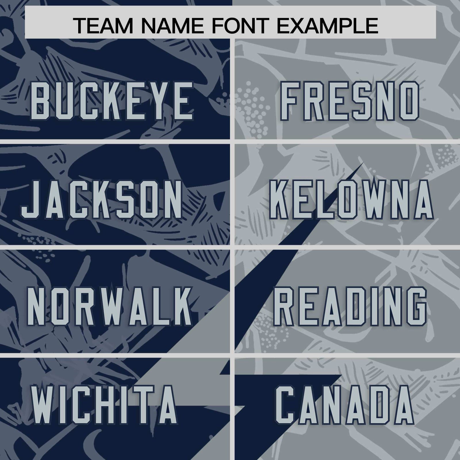 Custom Navy Gray Split Personalized Lightning Pattern Football Jersey