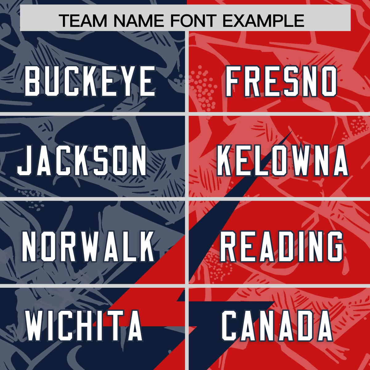 Custom Red Navy Split Personalized Lightning Pattern Football Jersey