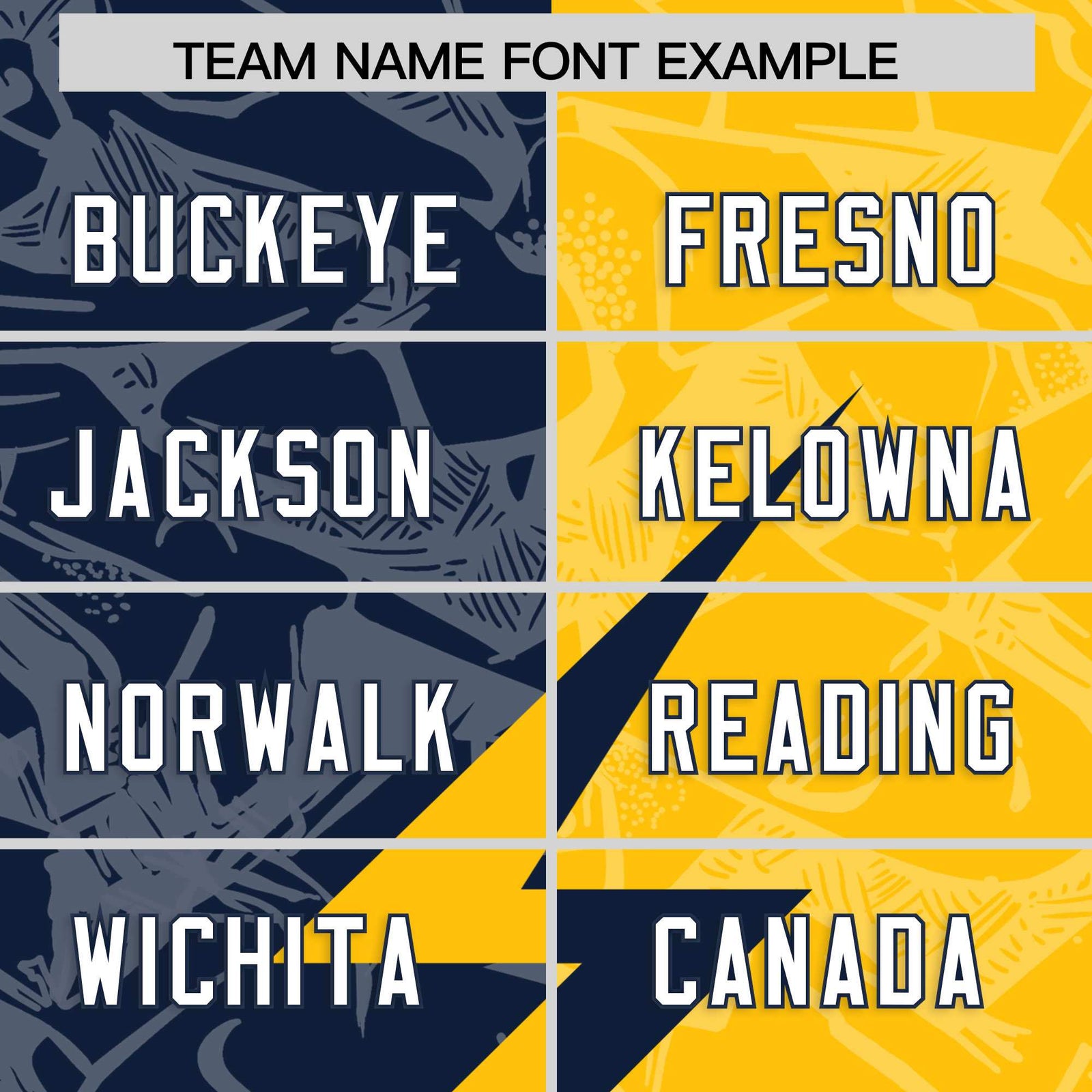 Custom Gold Navy Split Personalized Lightning Pattern Football Jersey