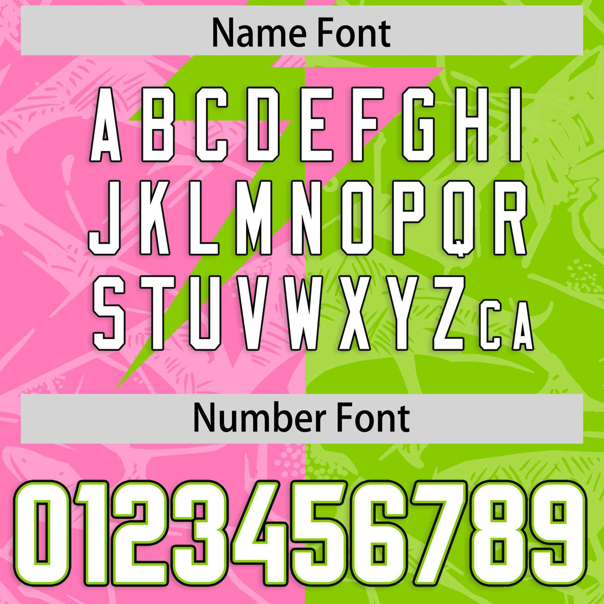 Custom Neon Green Pink Split Personalized Lightning Pattern Football Jersey