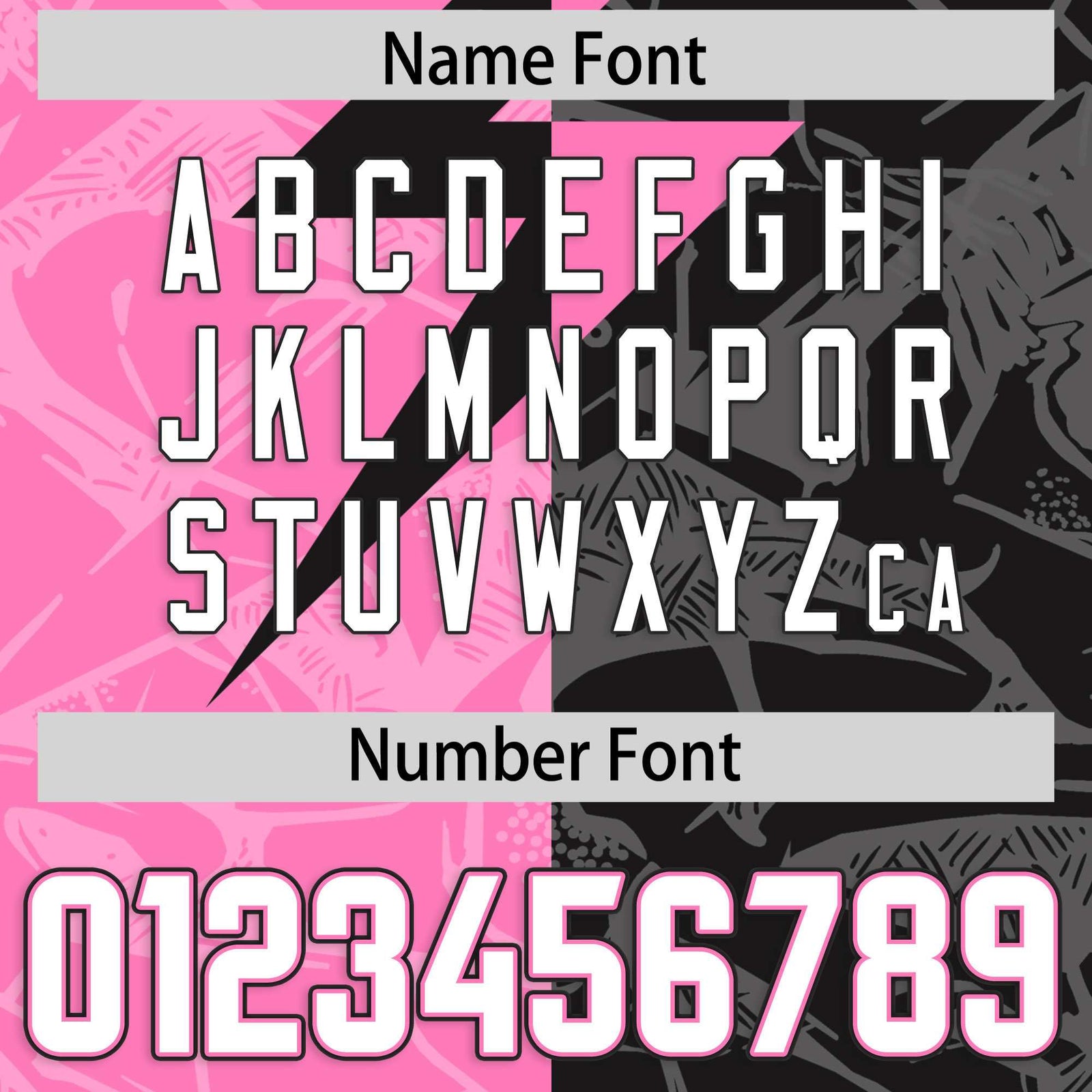 Custom Black Pink Split Personalized Lightning Pattern Football Jersey