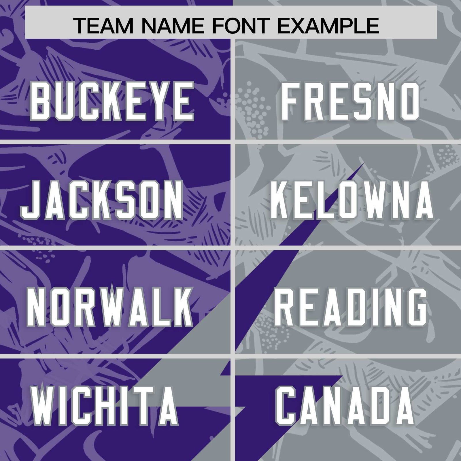 Custom Purple Gray Split Personalized Lightning Pattern Football Jersey